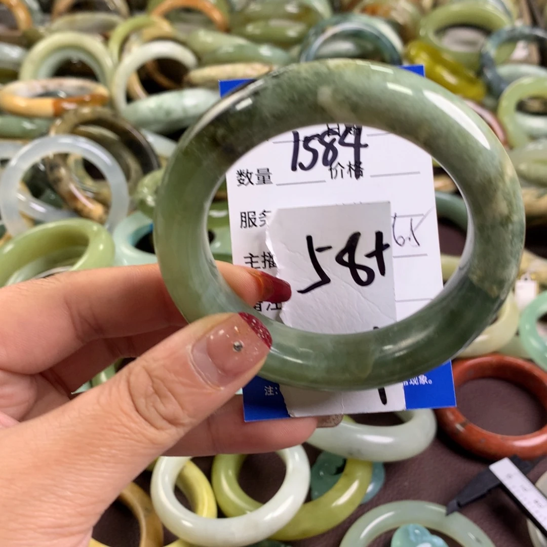 蛇纹石玉手镯未镶嵌1584