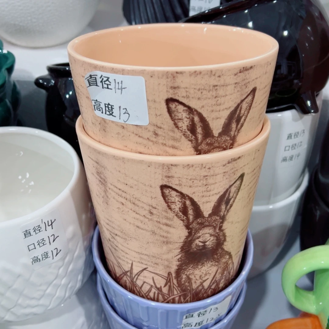 有孔，陶瓷花盆满10米包邮发货