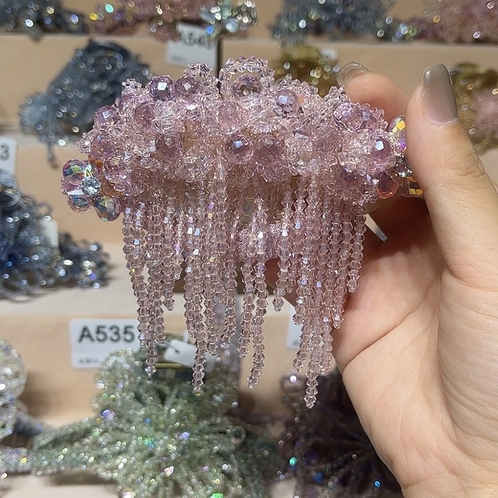 仿水晶非金属9号 懒人夹