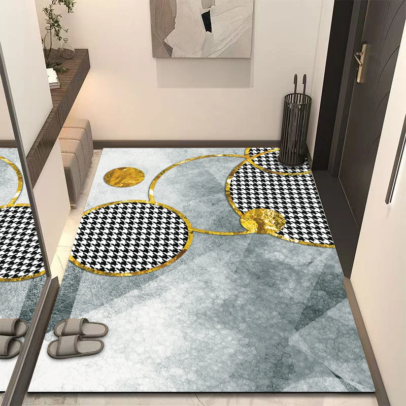 轻奢硅藻泥玄关入户门口卫生间厨房入户门垫耐脏脚垫满铺地垫
