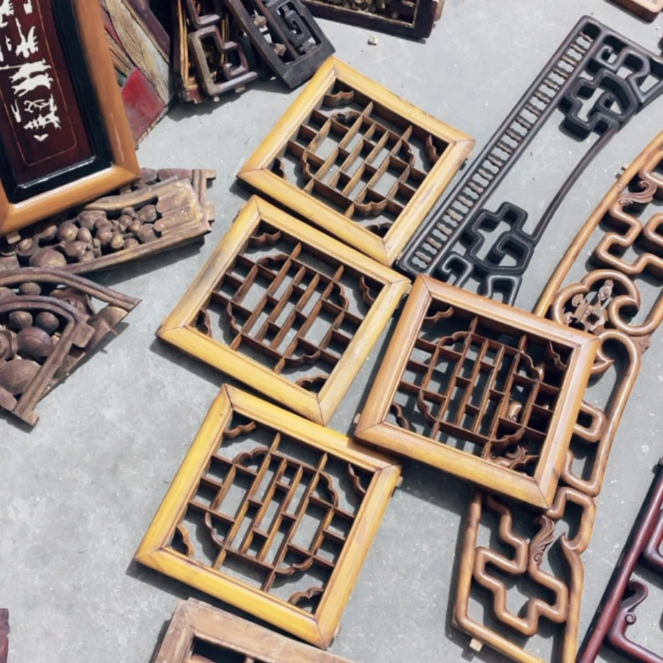 【闪购商品】香榧木?****计四片花窗