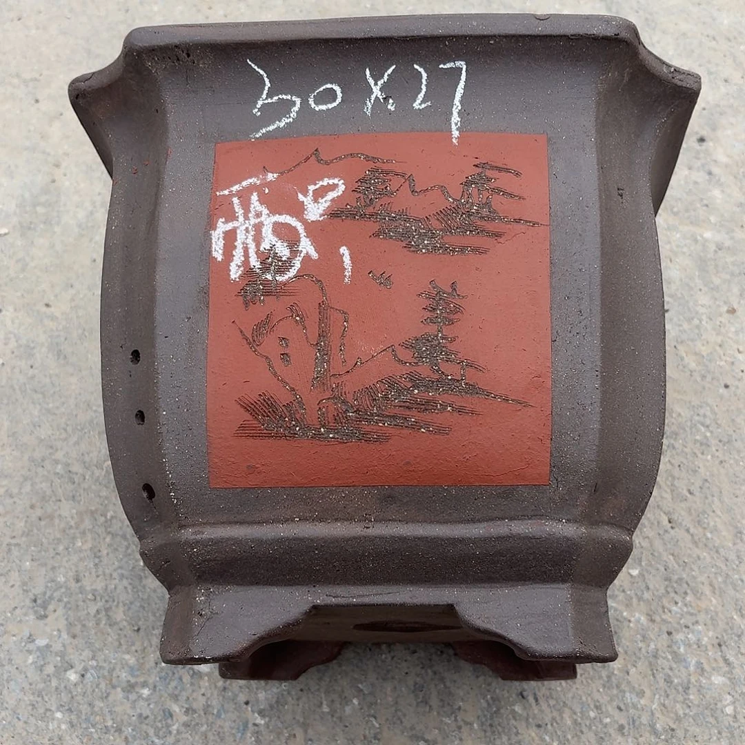 宜兴紫砂花盆，现货发