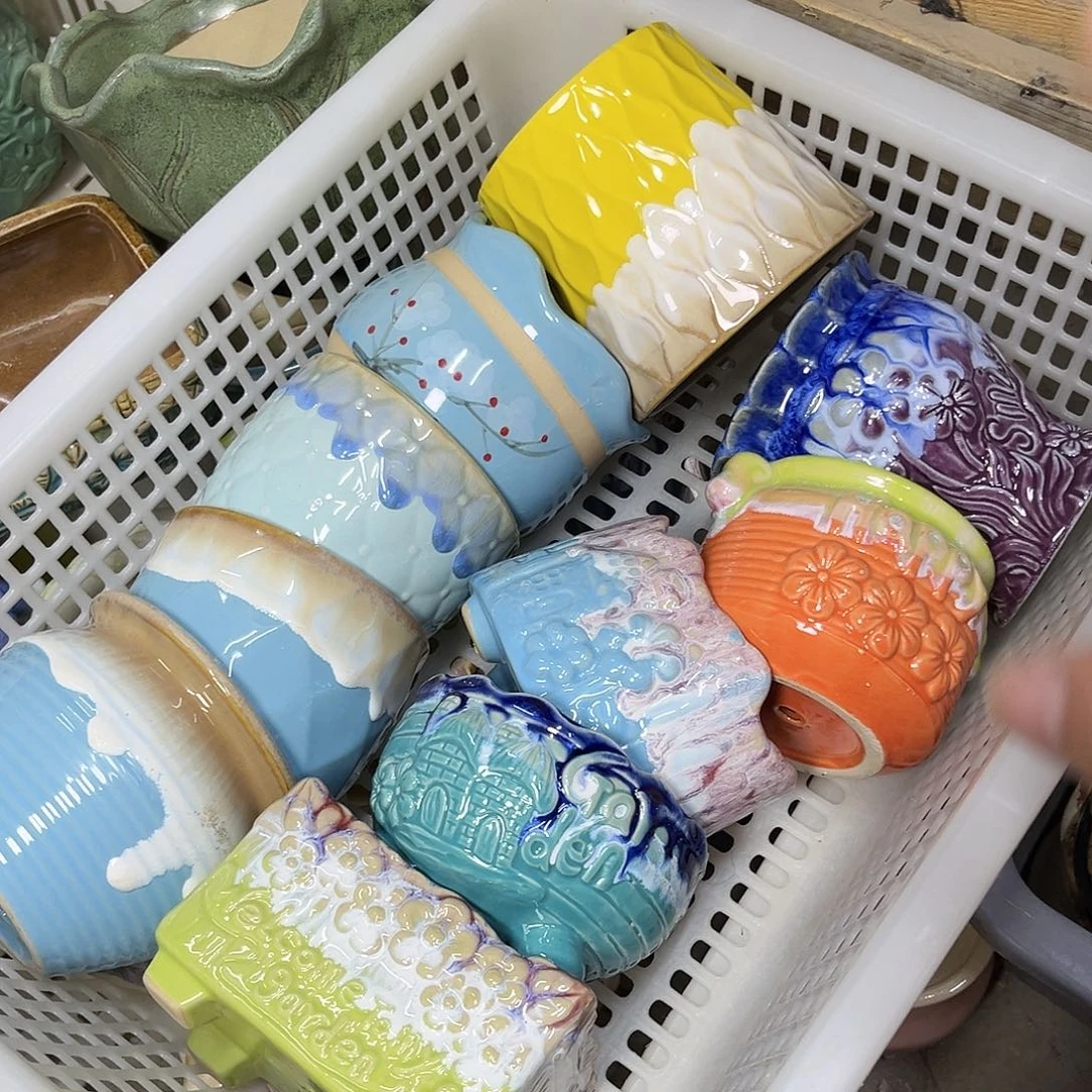 陶瓷陶瓷花盆特价上新口8-10厘米