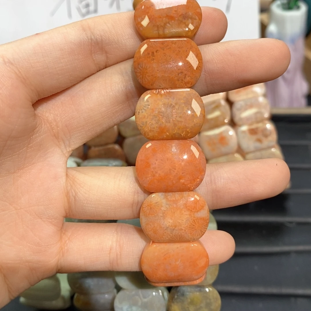 硅化玉未镶嵌手链
