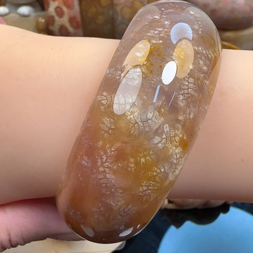 硅化珊瑚（珊瑚玉）未镶嵌颈饰58-59圈