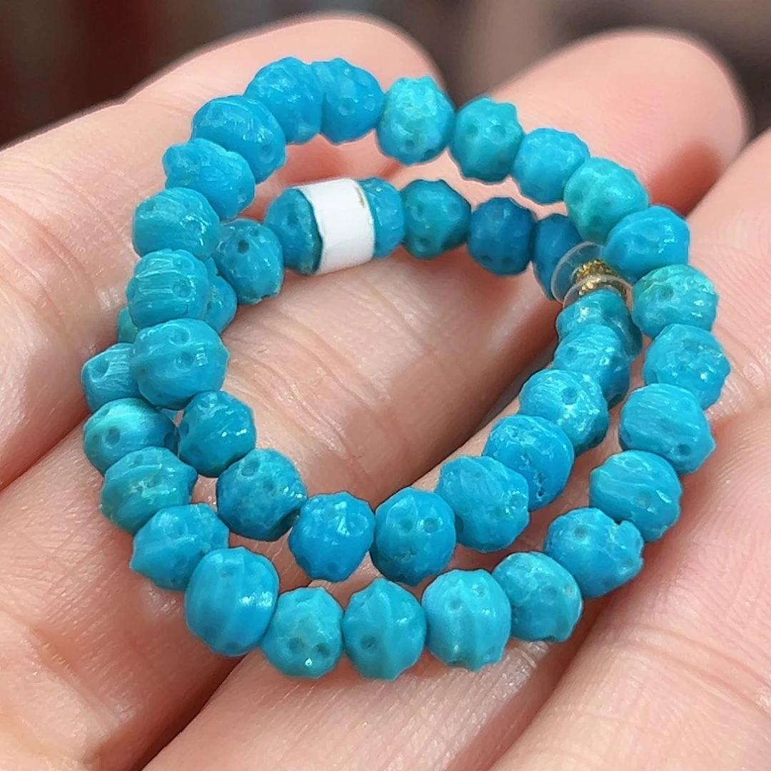 绿松石18K金镶嵌珠宝奇石