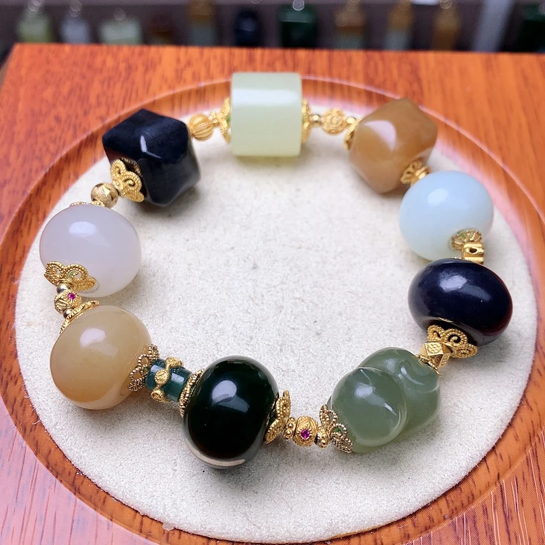 未镶嵌手串和田玉