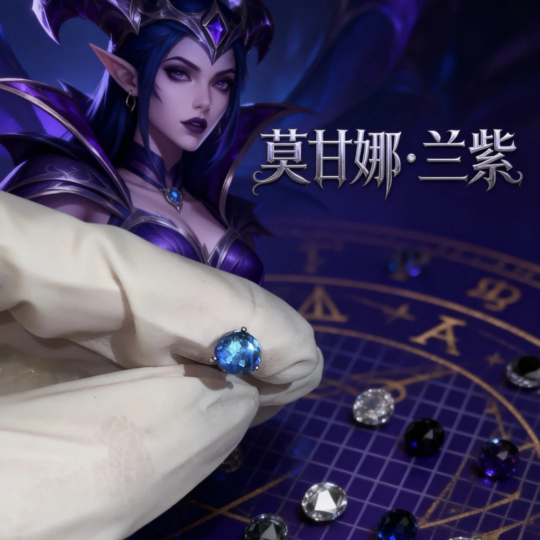 钛合金耳饰  「莫甘娜兰紫舌钉小灯泡」独家色变色款钛合金舌钉耳钉