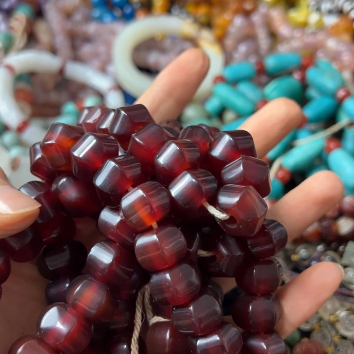 风***漠玛瑙/玉髓手链未镶嵌