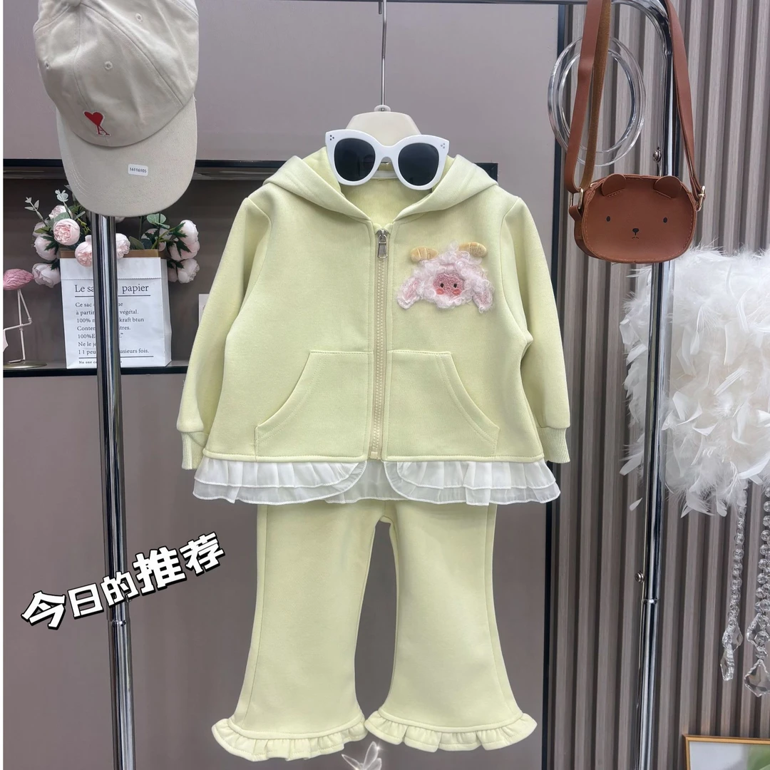 春季儿童新款2025女童清新可爱甜美时尚套装休闲女宝5115