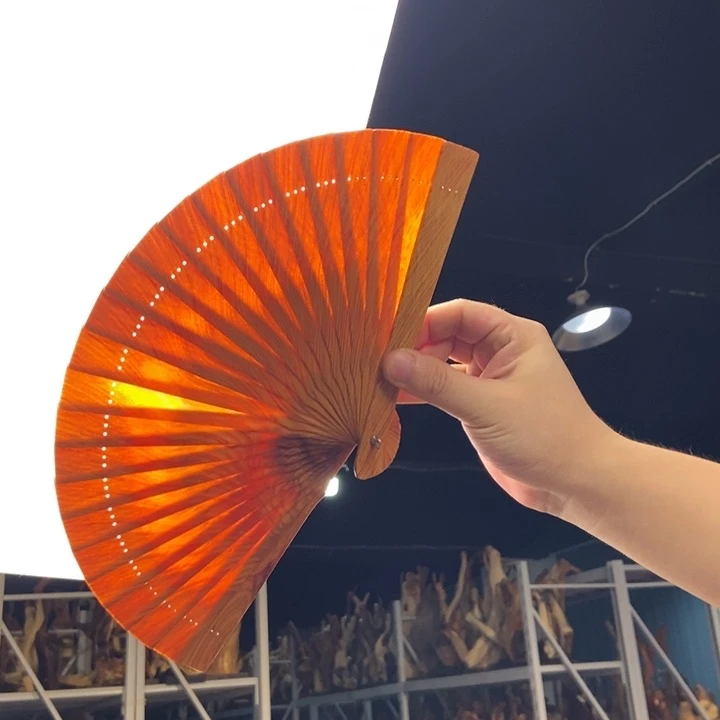 柏木（崖柏）扇子礼盒