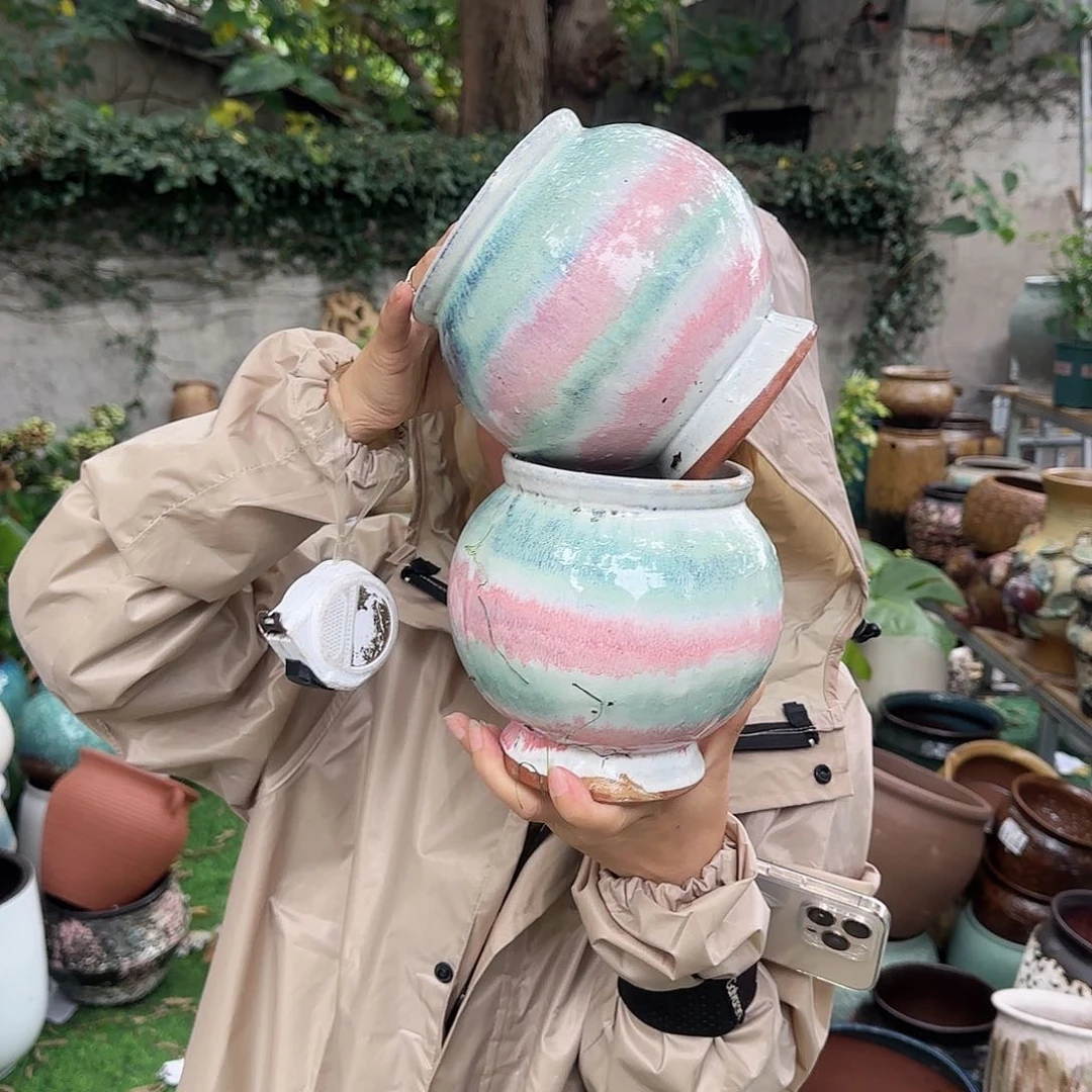 紫砂花盆王嫂花盆直播0621-398高16口12