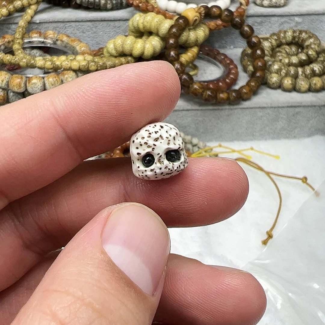 星月菩提手串41星月菩提阿呆头一颗