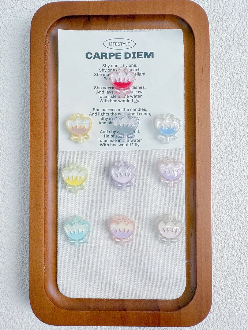 定定细闪手绘可爱小花束