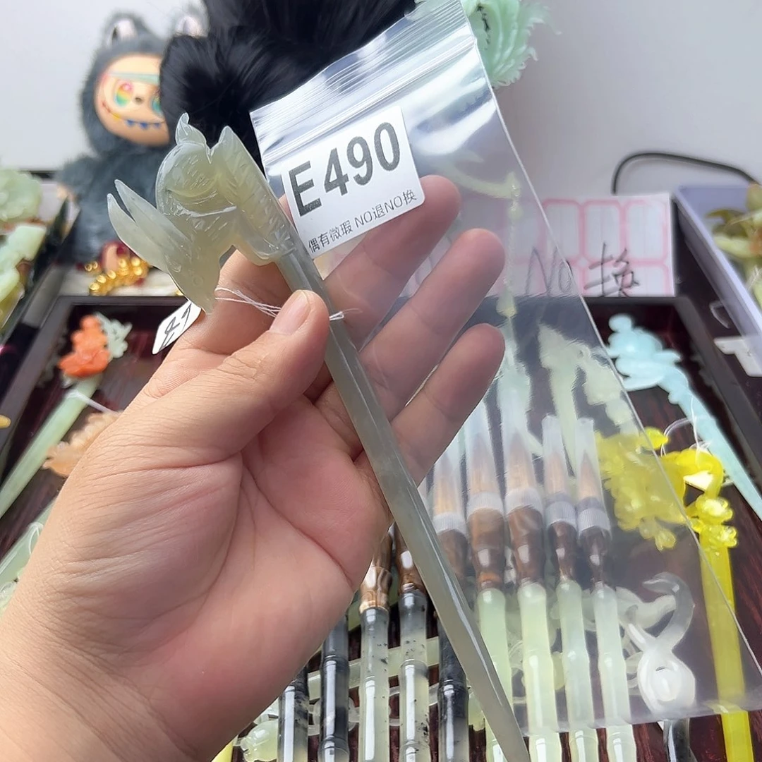 合金蛇纹石玉发饰ᝰ**迷