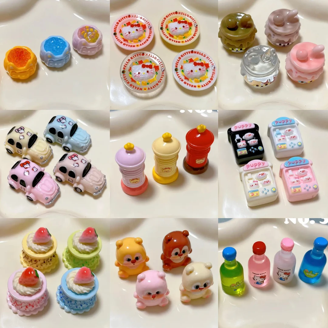 【定制食玩2-13上新】树脂食玩配件DIY手作创意纸杯蛋糕装饰奶油胶