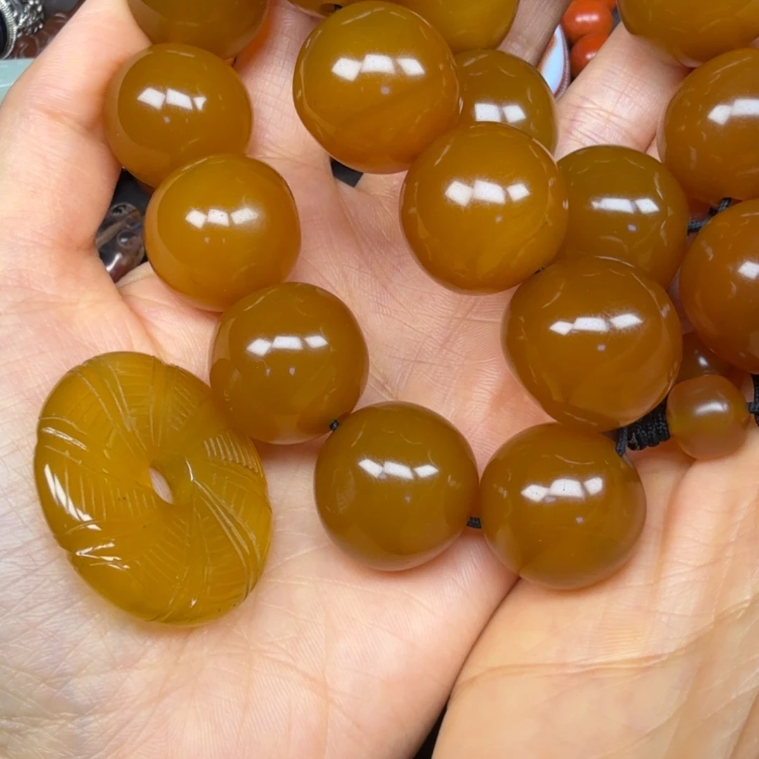 天***佐玛瑙/玉髓未镶嵌颈饰