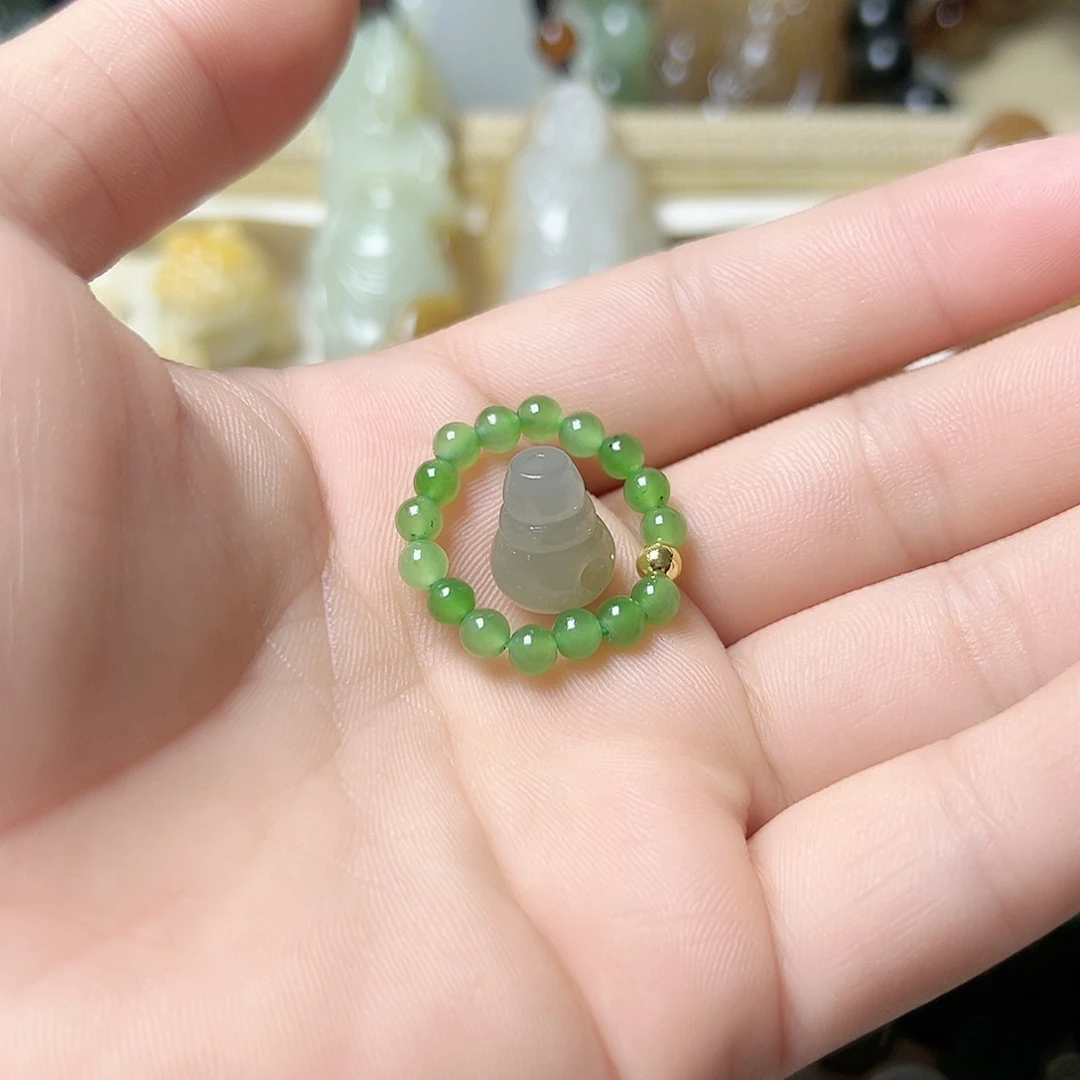 未镶嵌和田玉耳饰偷*