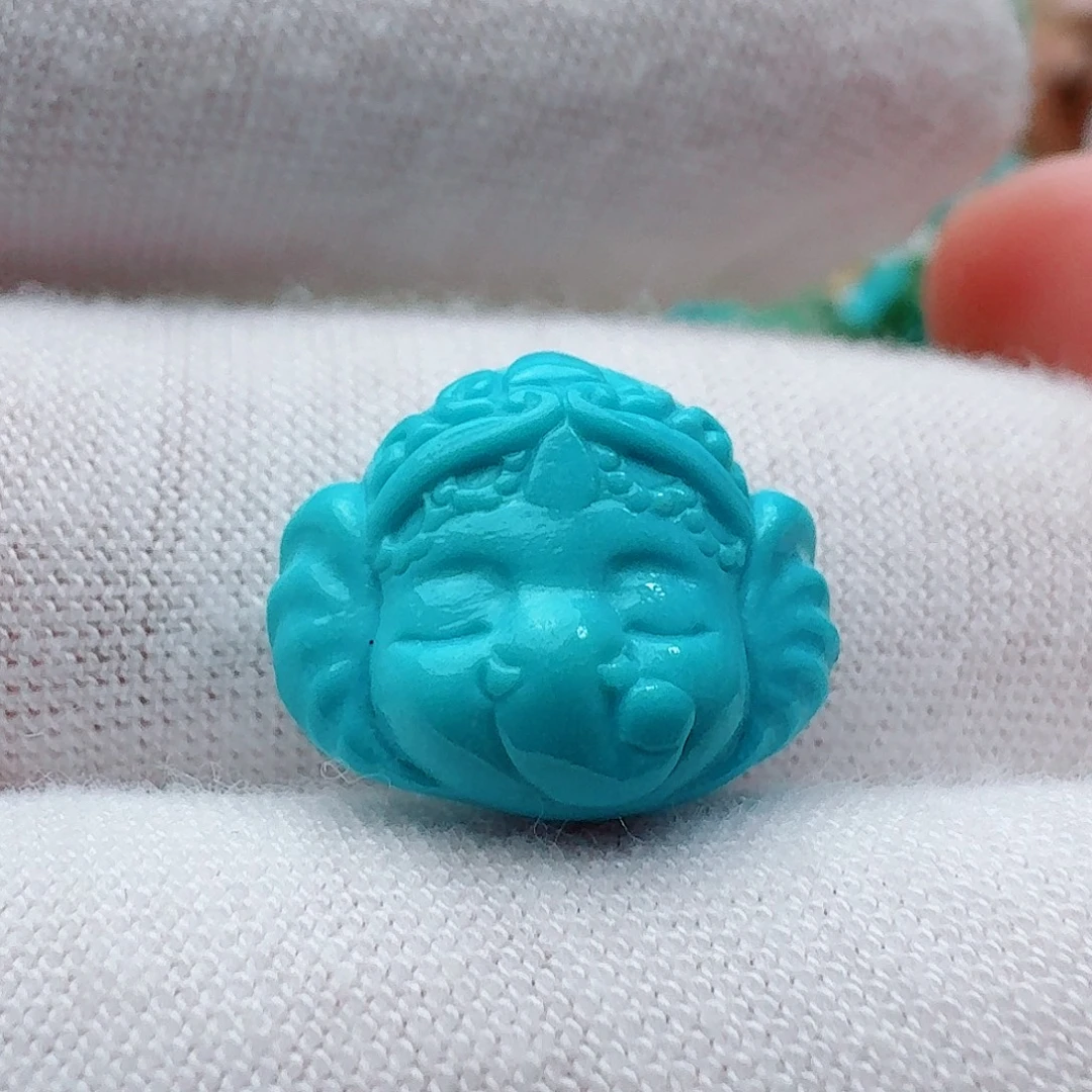 未镶嵌绿松石珠宝奇石玉化象