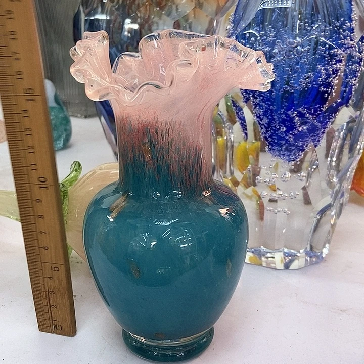 琉璃高度18厘米芬顿花瓶