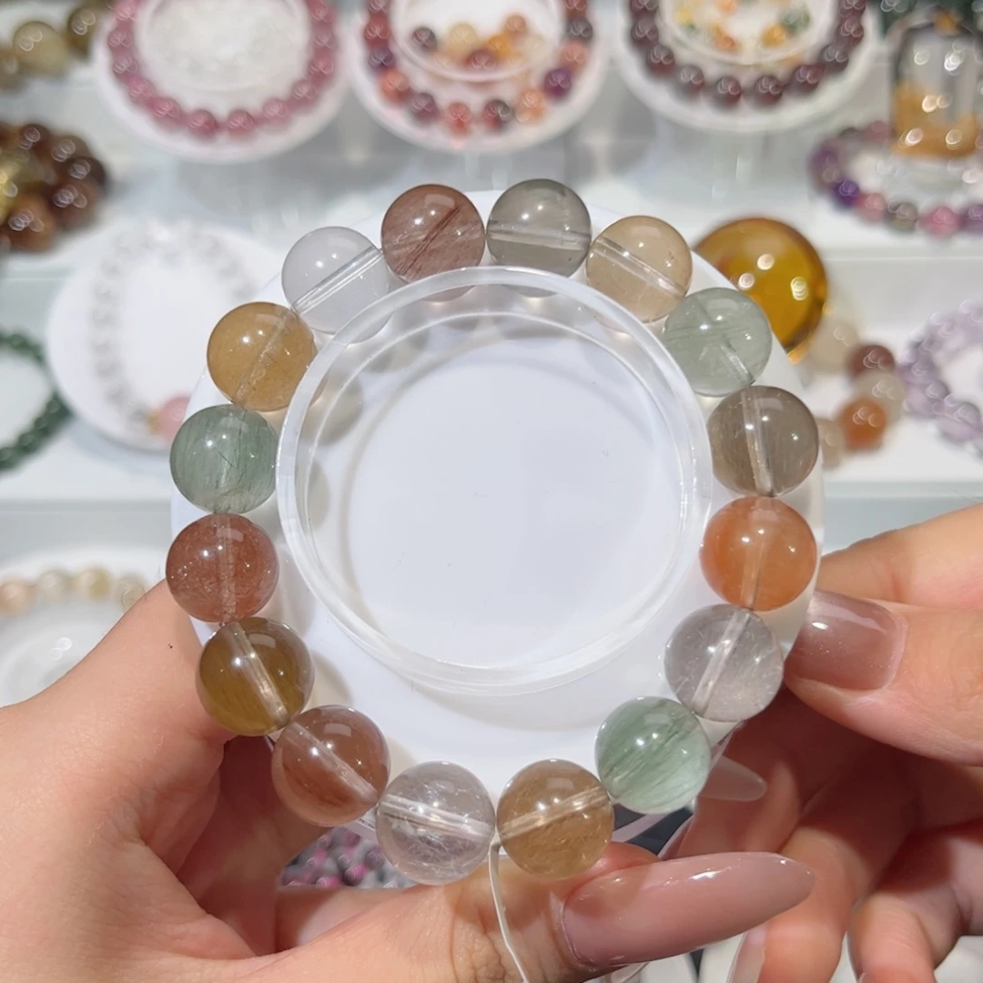 未镶嵌手链水晶兔毛