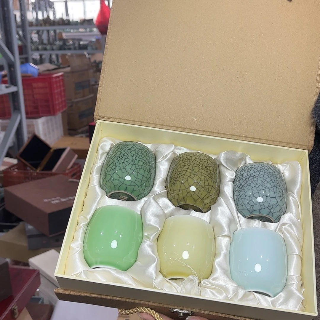 龙泉云间青瓷小米茶器