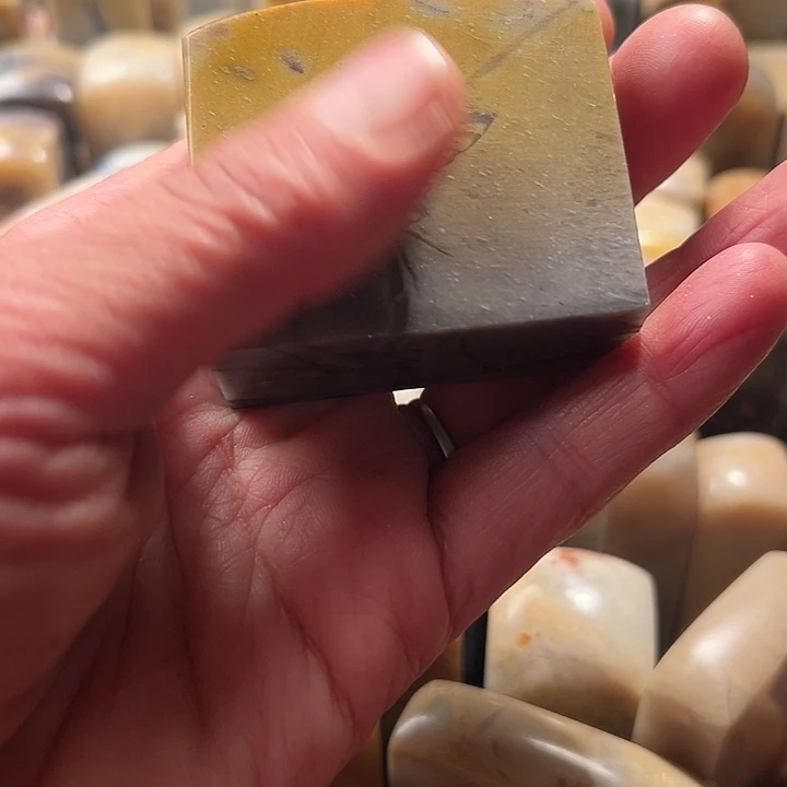 咩***呆印石昌化石昌化石印石扁章