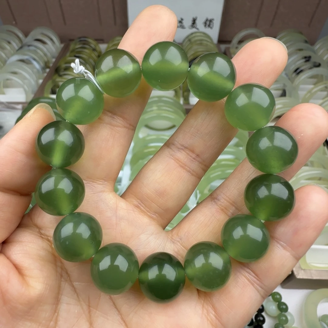 蛇纹石玉未镶嵌手链