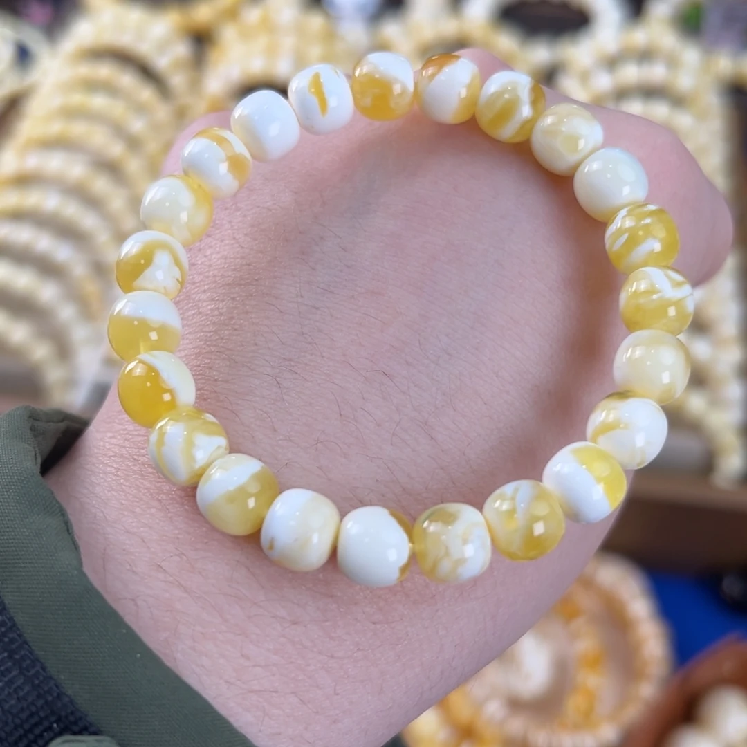 琥珀未镶嵌手串9mm