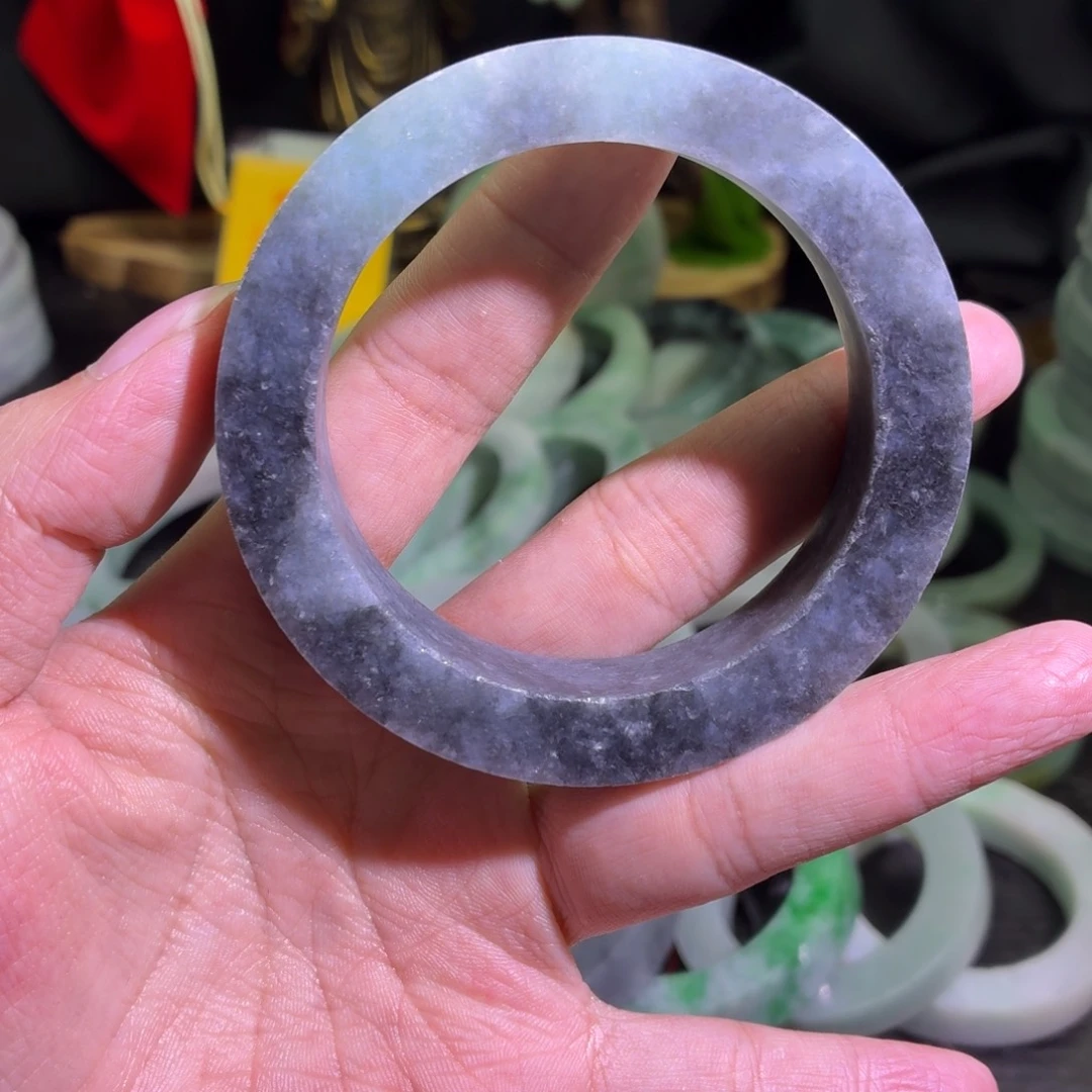 定制翡翠未镶嵌天然翡翠A货毛胚手镯定制