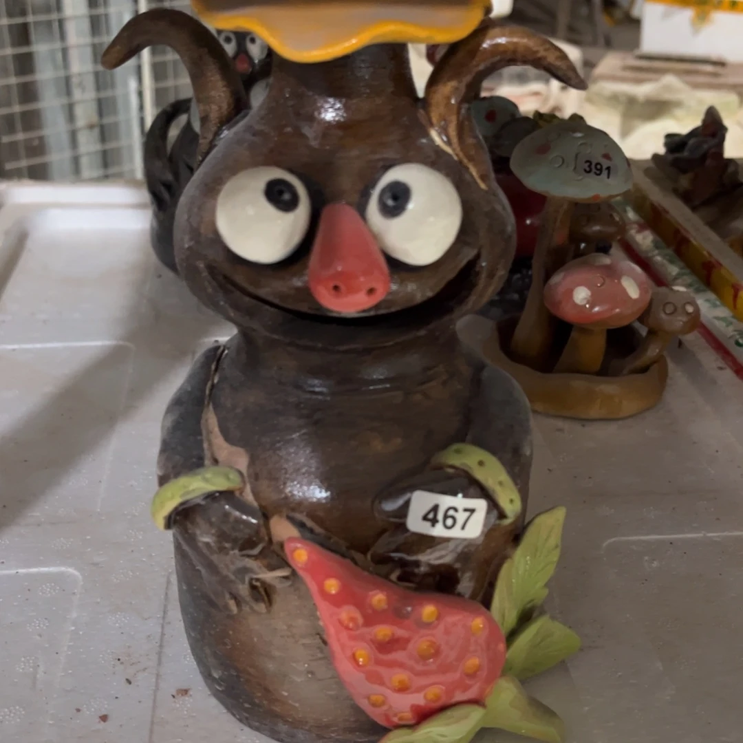 摆件纯手工抽象陶瓷摆件微瑕467