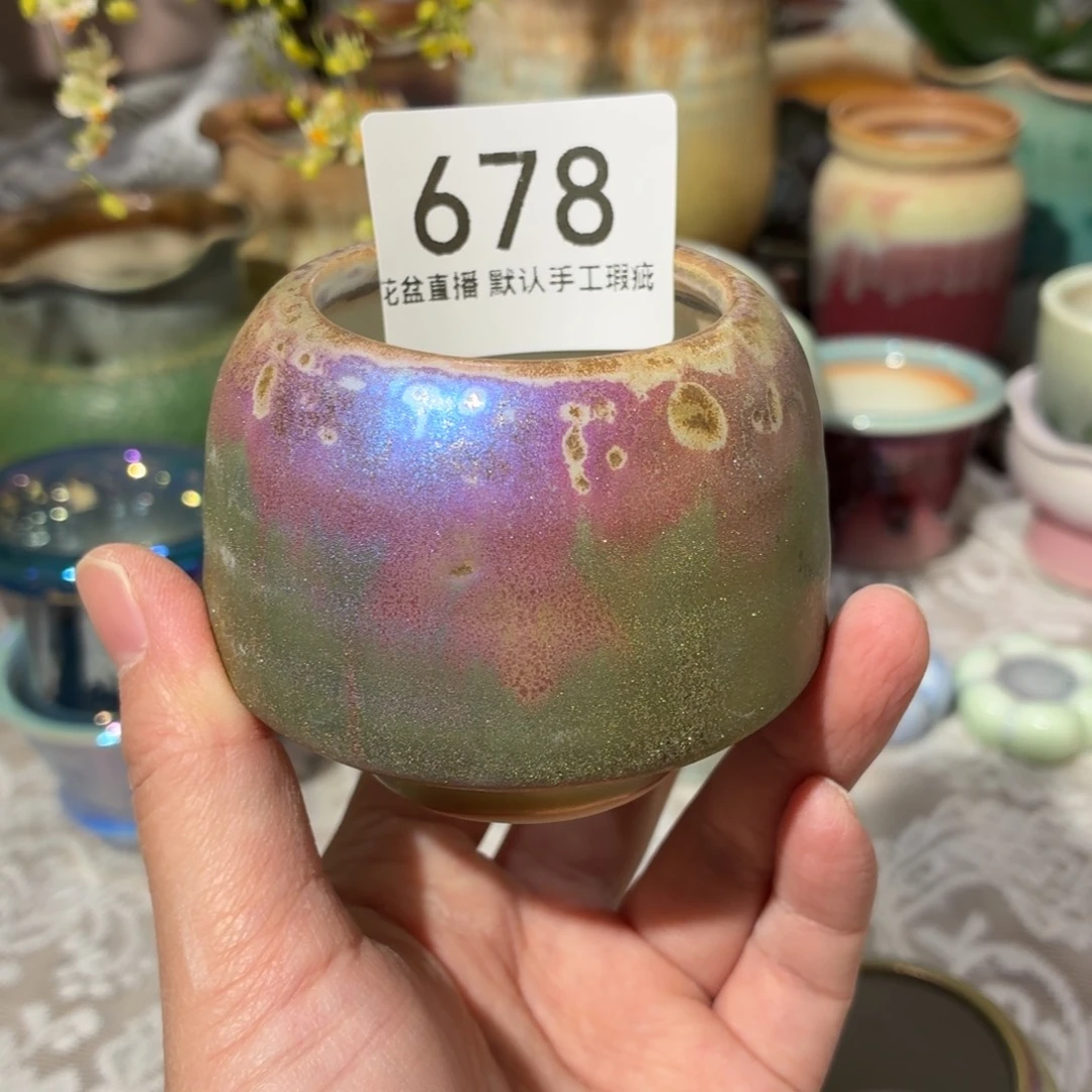 秒景德镇陶瓷花盆艺术