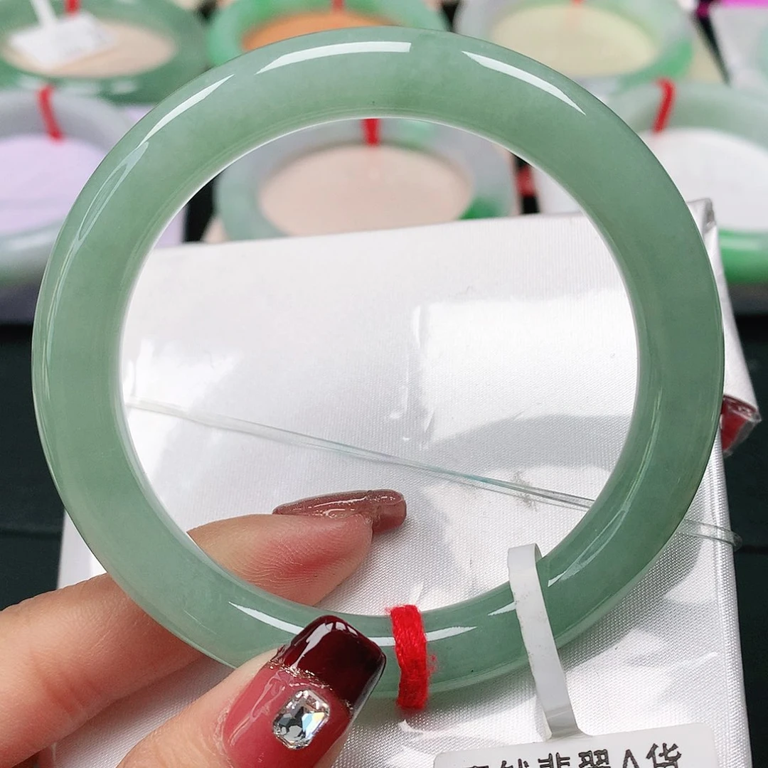 翡翠手镯（圆镯）未镶嵌天然翡翠手镯54
