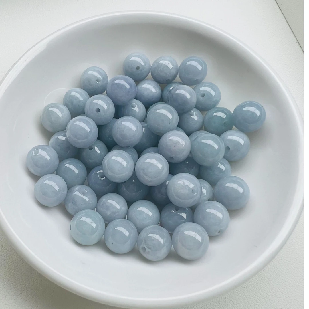 天然缅甸A货翡翠多样性发卡9  ， 3颗