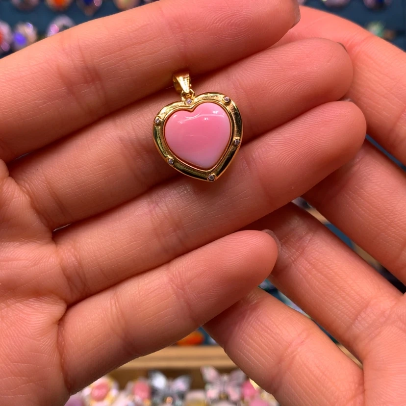 【闪购商品】欧泊项链款式银S925镀金镶嵌小****?