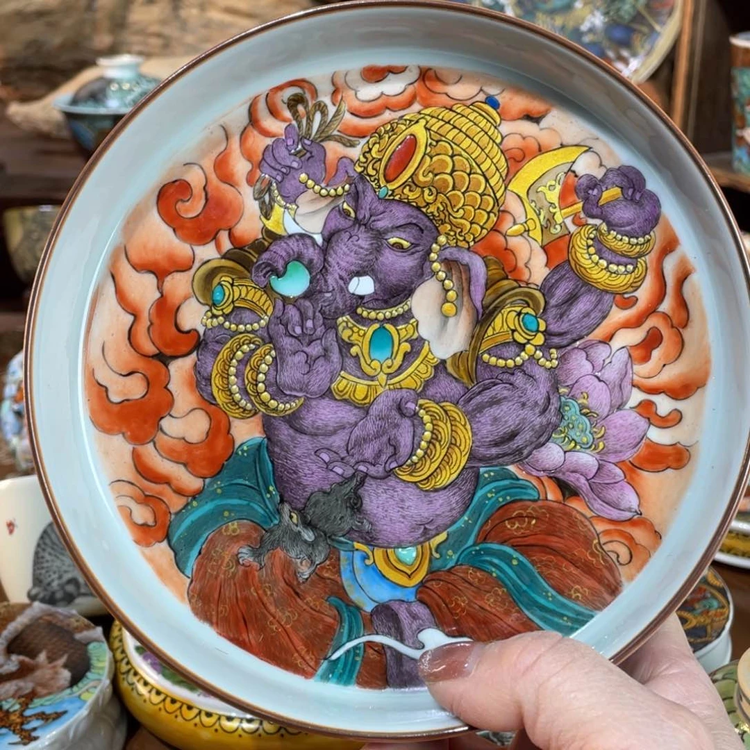 【闪购商品】象神壶承 唐卡艺术