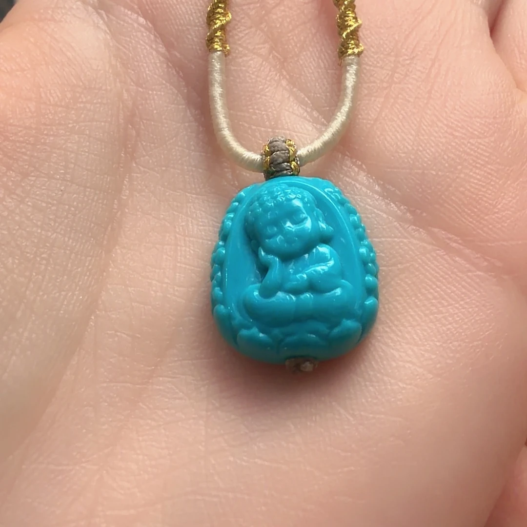 绿松石未镶嵌颈饰