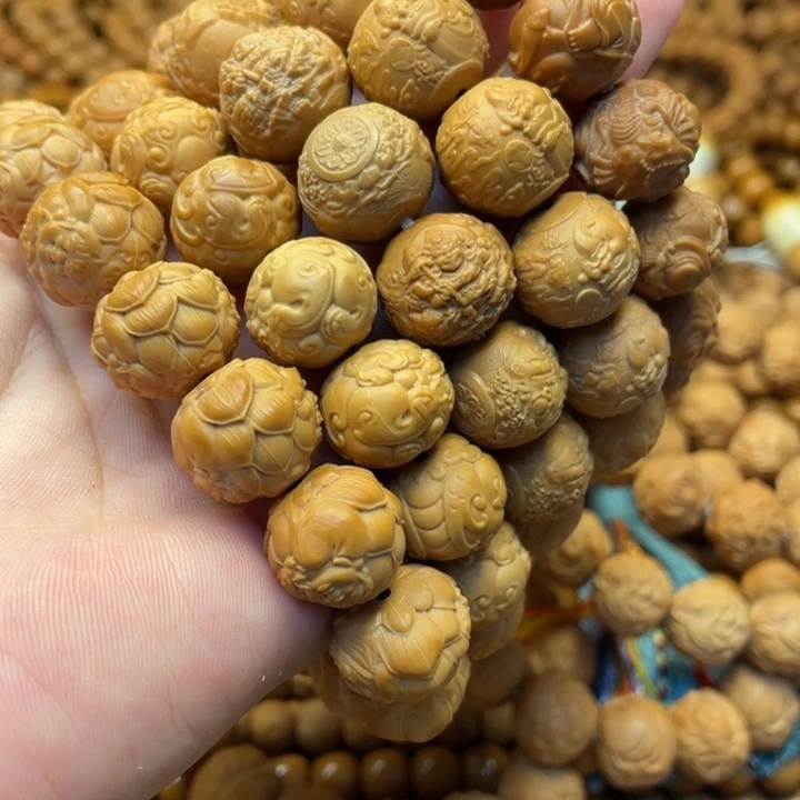 哈***粥核桃猴头全品5件手串