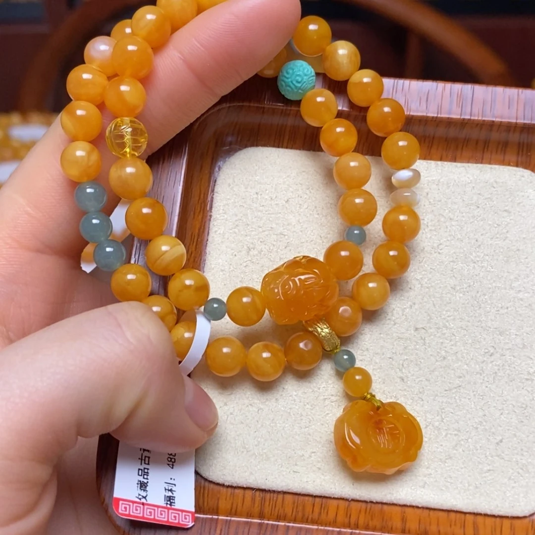 【闪购商品】蜜蜡手链未镶嵌手串