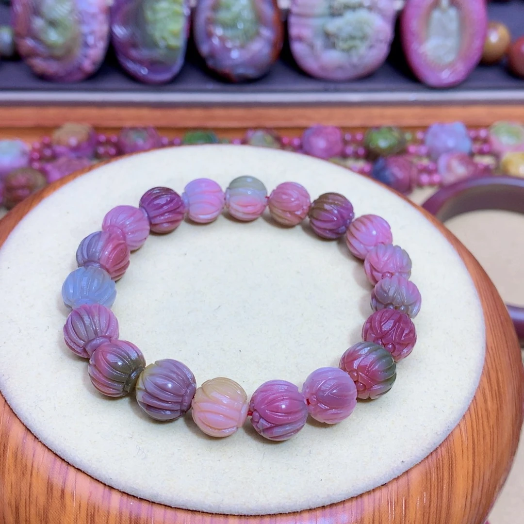 玛瑙未镶嵌手链盐源