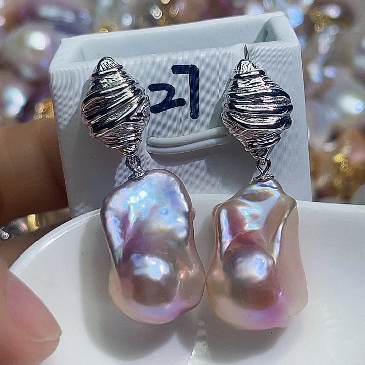 未镶嵌耳饰淡水珍珠