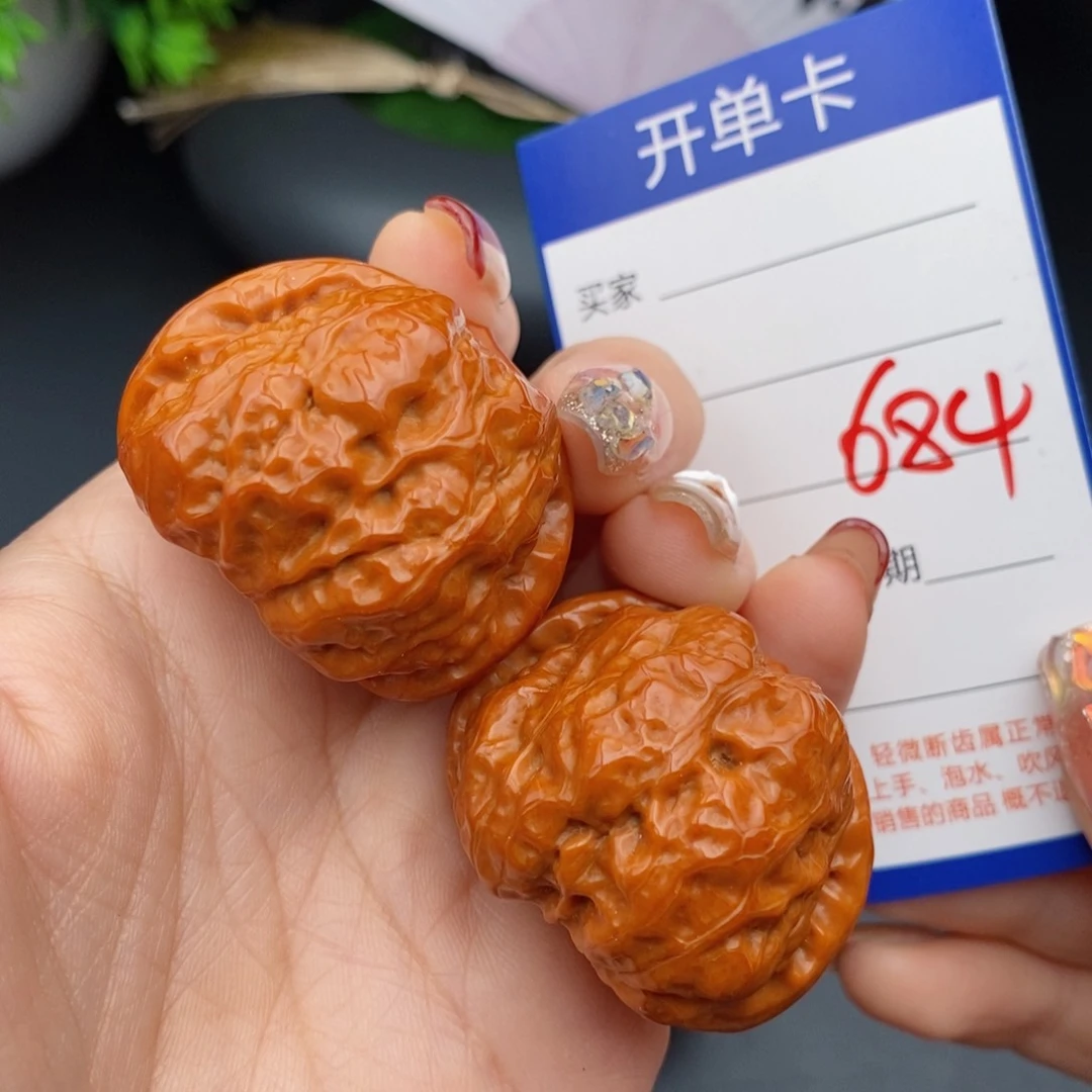 文玩核桃把件40蛤蟆头684