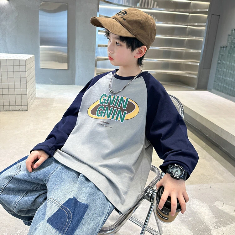 儿童装男女童春装长袖t恤2025新款中大童春秋款纯棉打底衫男女孩