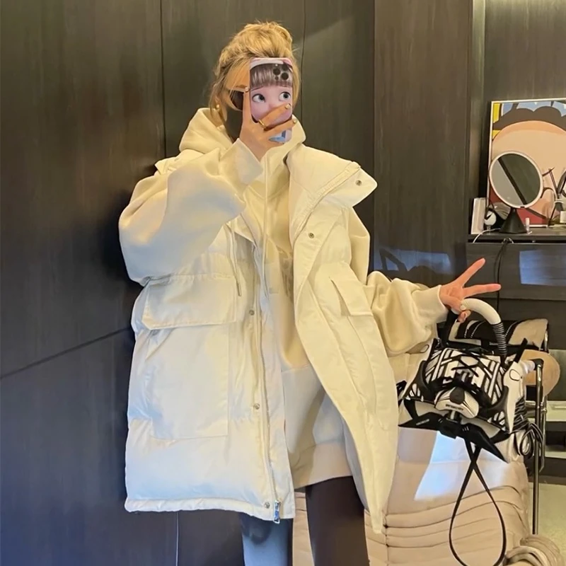 白色羽绒马甲女秋冬外穿洋气2025新款宽松轻薄白鸭绒坎肩马夹外套