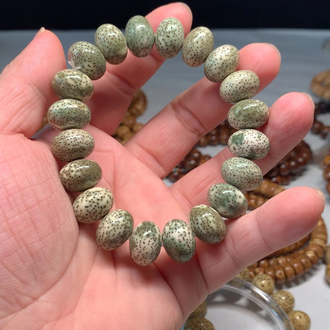 吊坠星月菩提海南原生态1511尺寸青花苹果珠