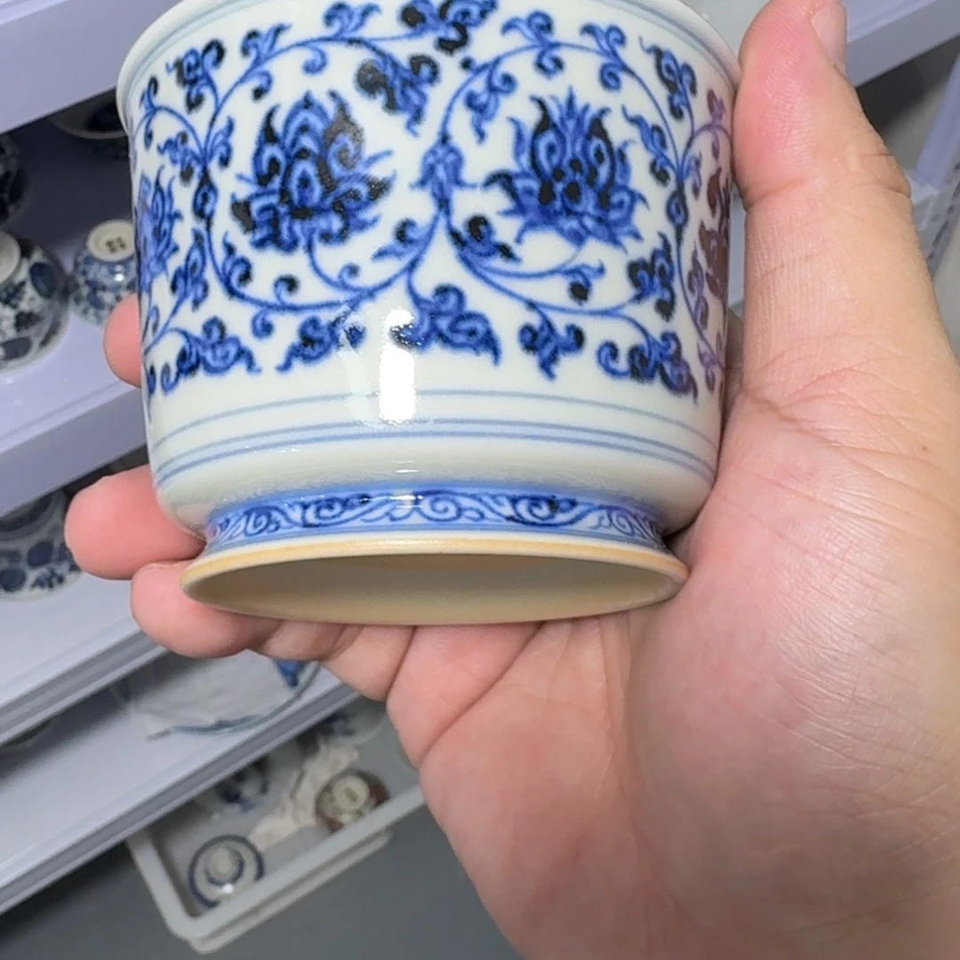 给***神杯子瓷言所老曹甄选好瓷开片