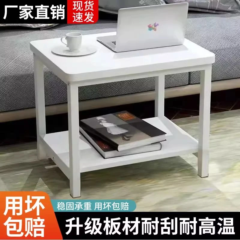 铁艺床头柜实木现代简约轻奢卧室极简小型小全实木网红新款床边柜