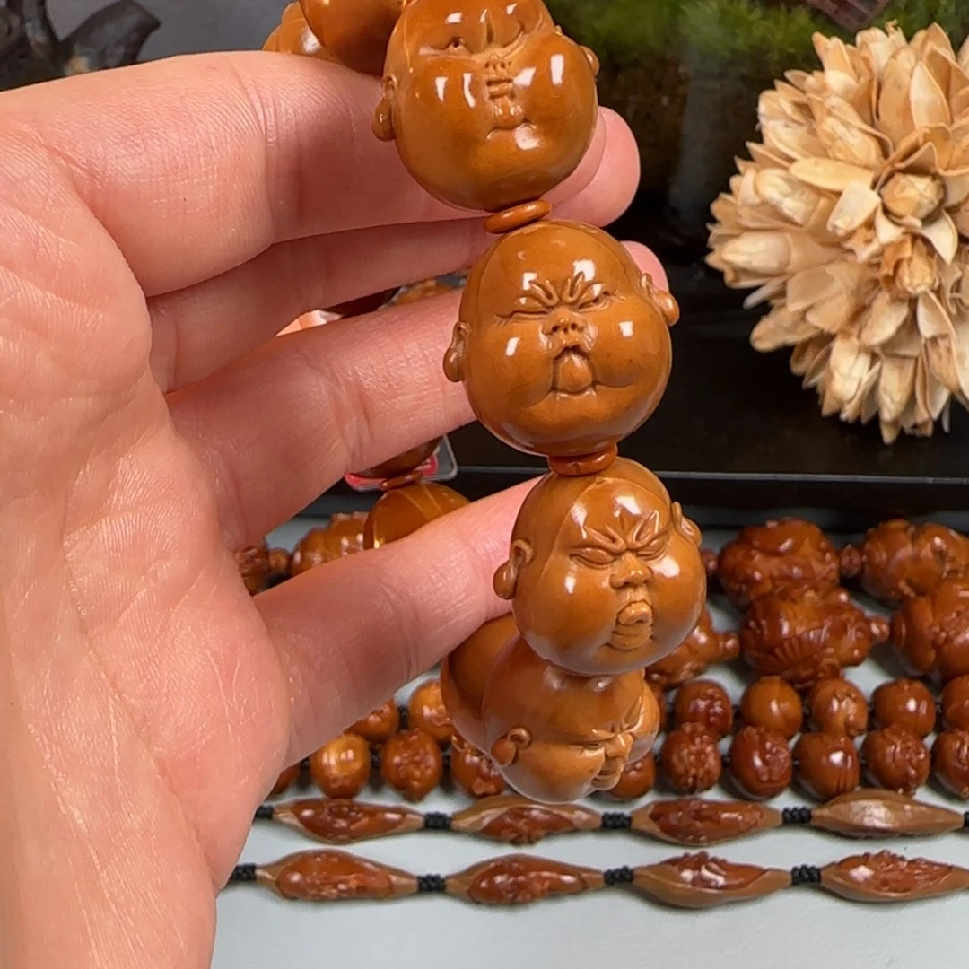 橄榄核手串/手链曹冬雪 20铁核人生百态