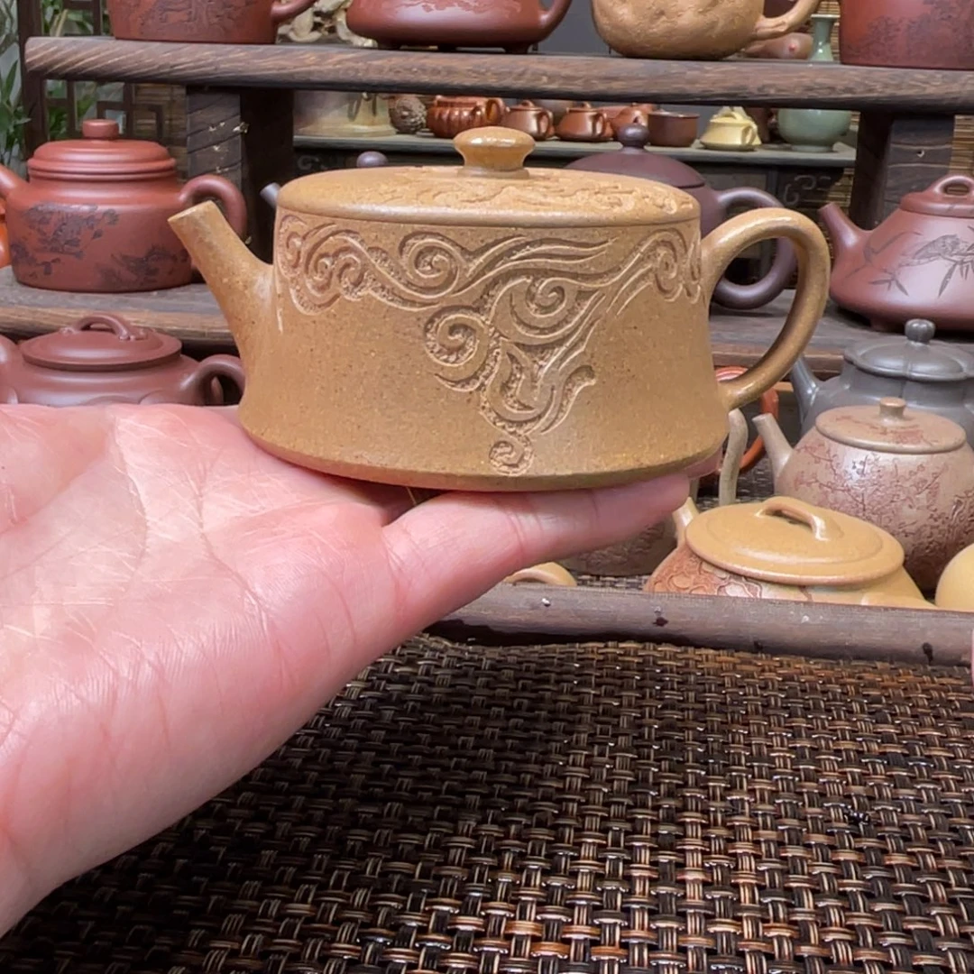 茶壶紫砂宜兴原矿紫砂手工制110