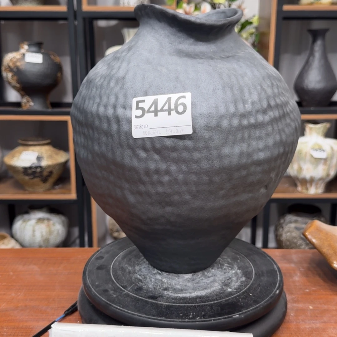 瓷片景德镇陶瓷花器默认无孔编号5446口11高32